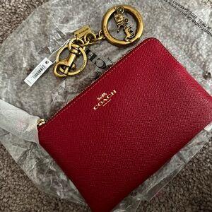 NWT Coach wringlet and keychain